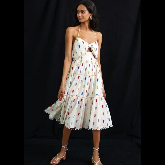 Farm Rio Pineapple Mini Dress - Picture 1 of 5